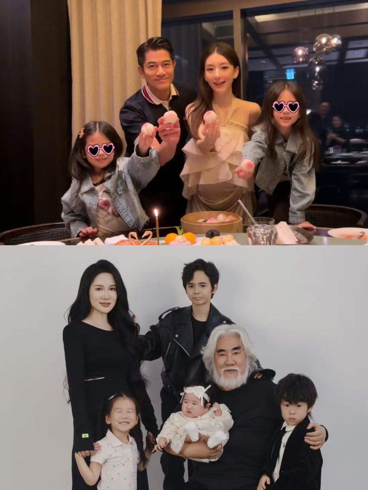 73多岁的张纪中都能生4胎，59岁的郭富城生3胎好像也不稀奇。厉害的男人就