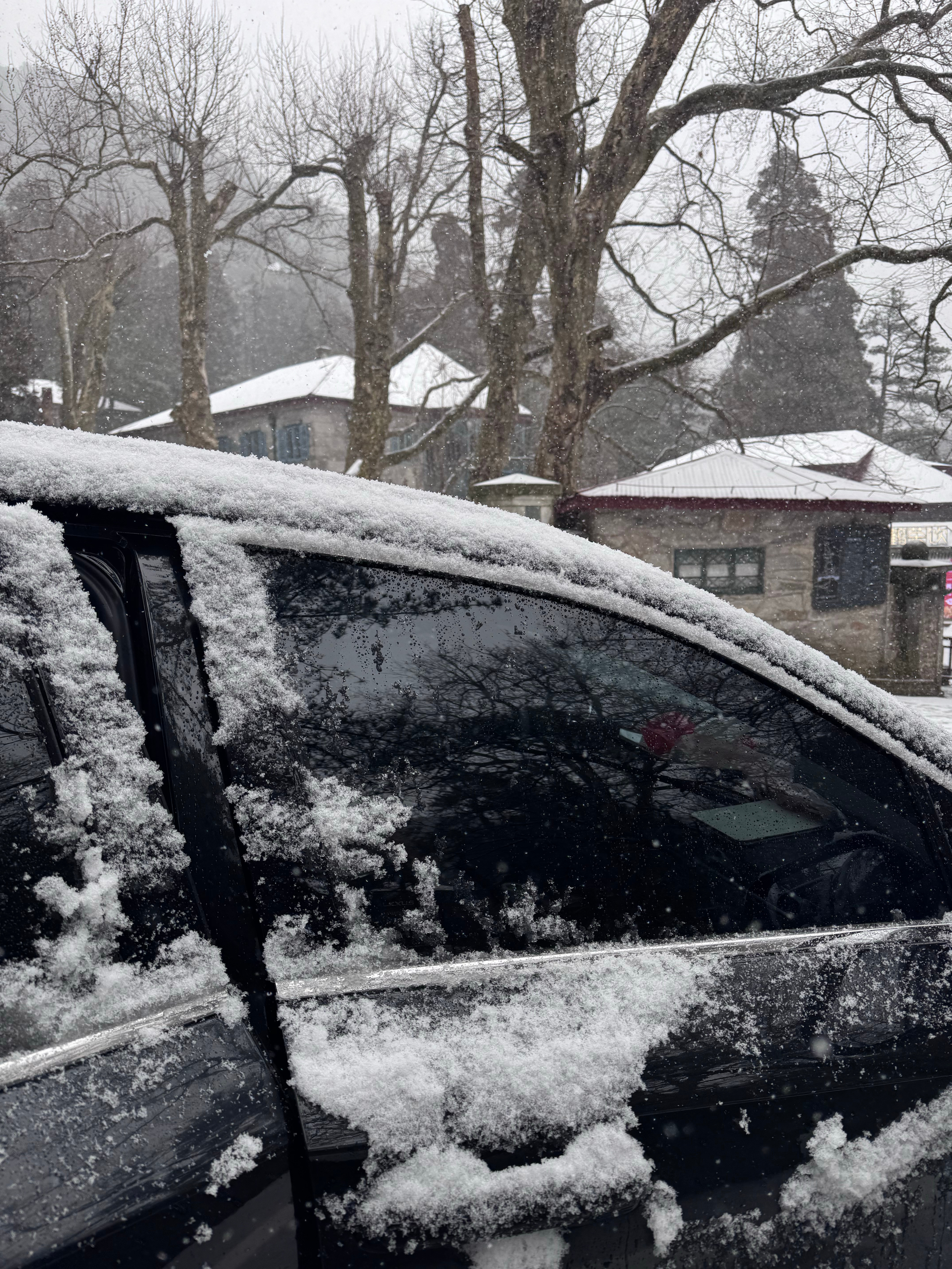 下雪的庐山美的很不真实！感慨真的好幸运！！