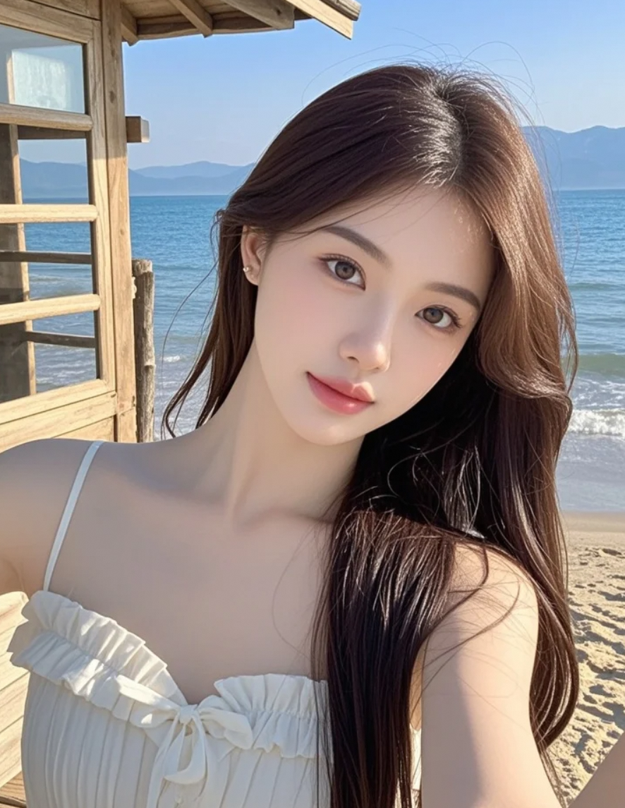 海风吹乱了我的发，你心动了吗？🌊
