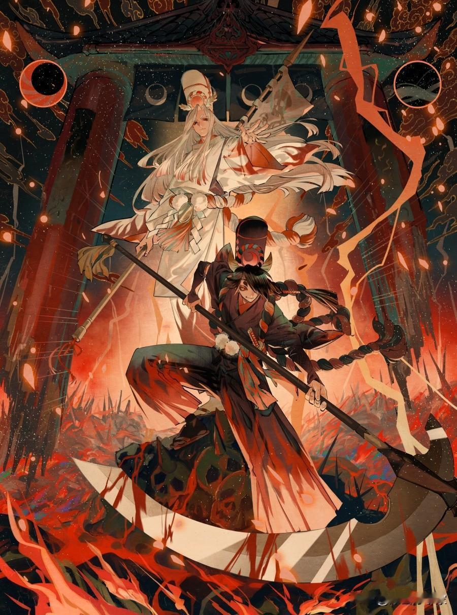 阴阳师插画作品一组画师不祥动漫二次元原画分享家插画动画卡通漫画