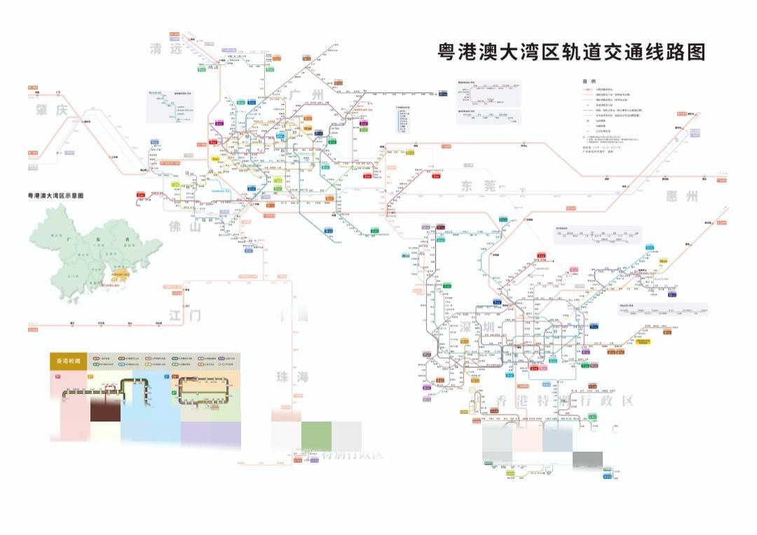 广州深圳香港轨道交通全览!!!广州、深圳、香港的轨道交通发展迅猛。9月29日,