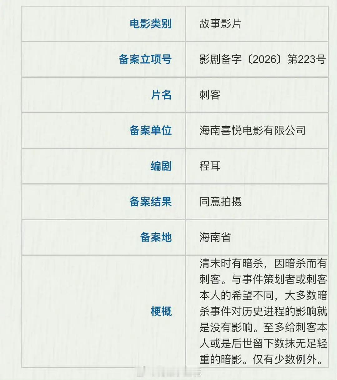 王一博要进组程耳的刺客，终于要出山了吗？