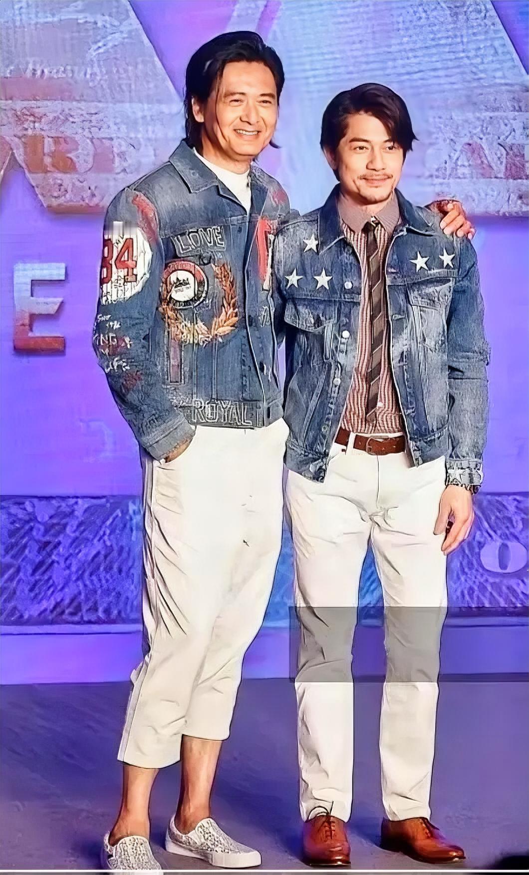 周润发，70岁，185cm郭富城，60，171cm两个中年少年男神你最喜欢谁