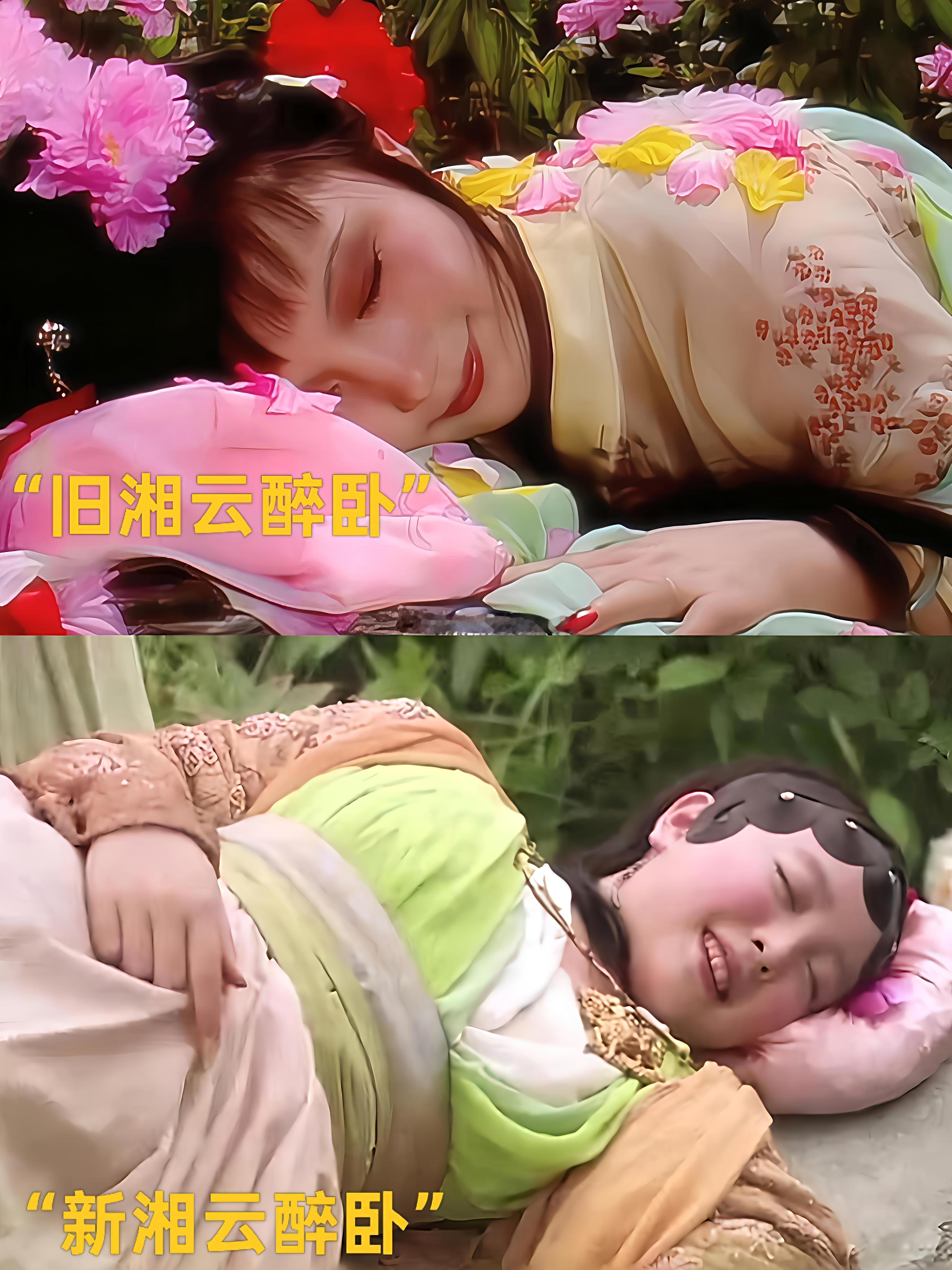 同样湘云醉卧芍药丛，老板和新版天差地别​​​