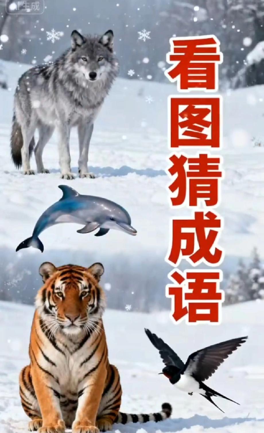 挑战全网！这组动物图藏的成语你能秒答？90%的人第一反应都错了