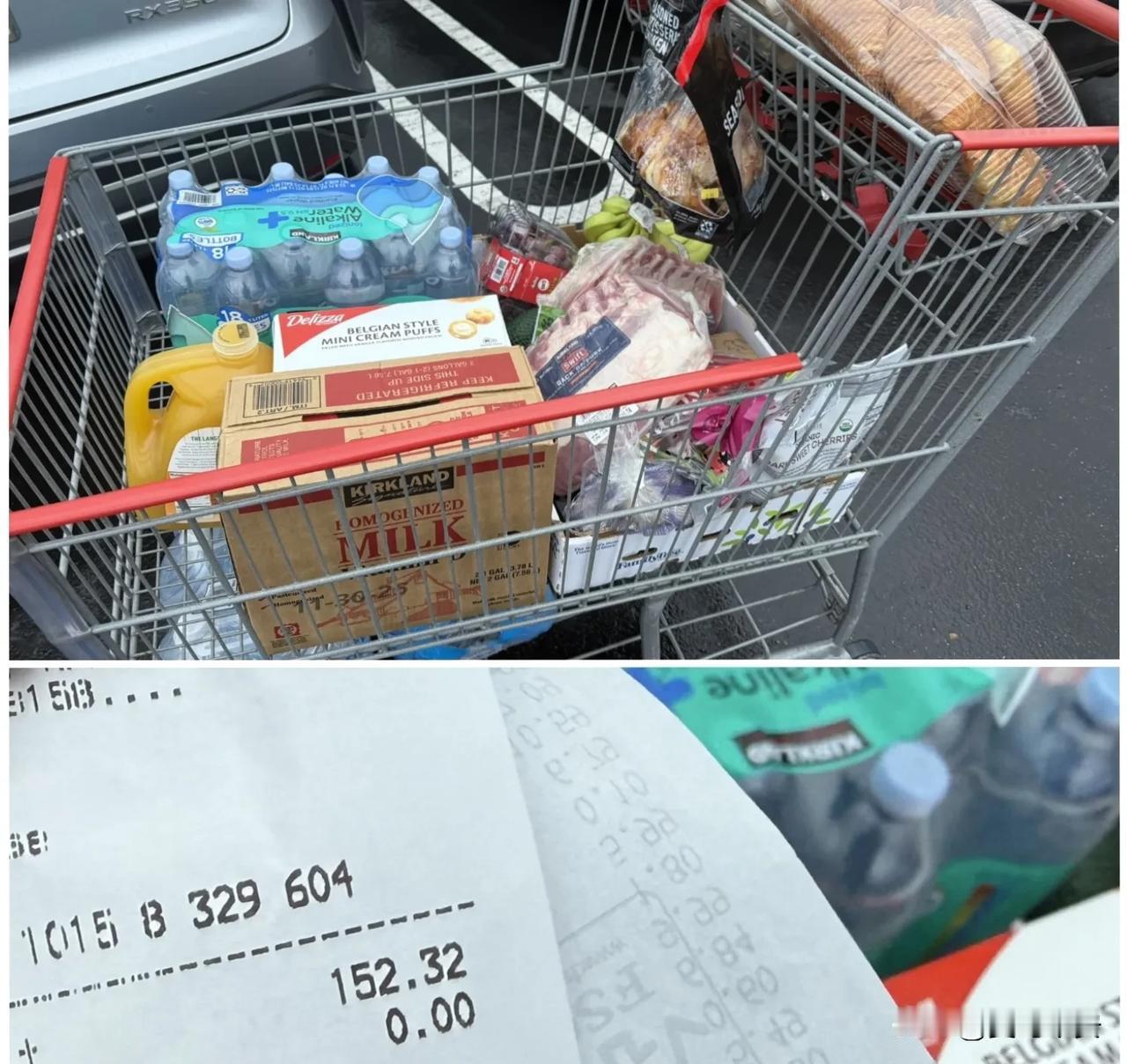 感受一下美利坚物价刚刚从Costco购物归来，感受一下美利坚的物价，这一车大概