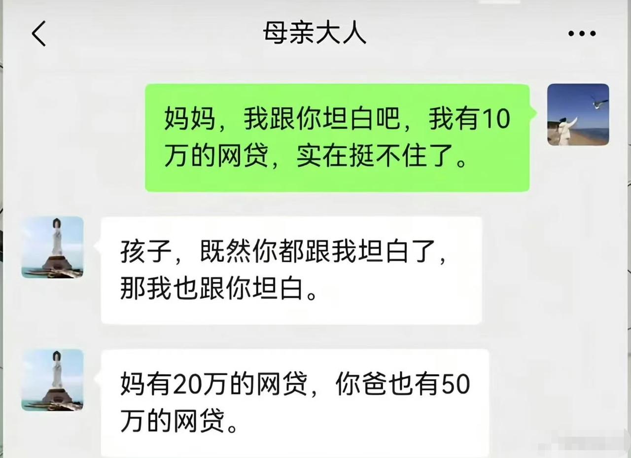 这样倒省心了，直接没有软肋了，一家三口，各负债，电话催就告诉网贷方“我们全家都是