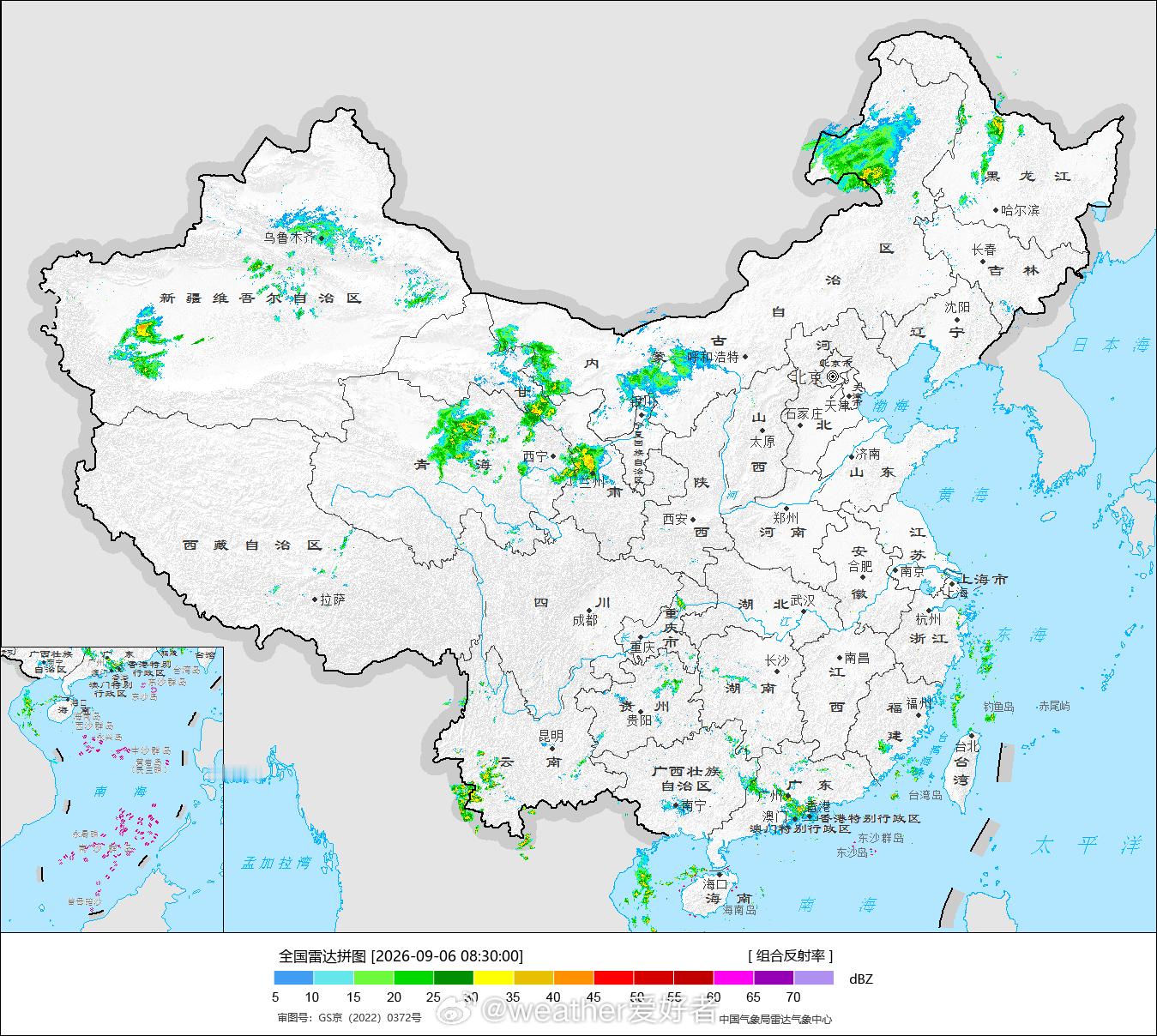 气象观察团过去一天，全国无明显强降雨，天气整体平静。目前，中东部地区天气整体平