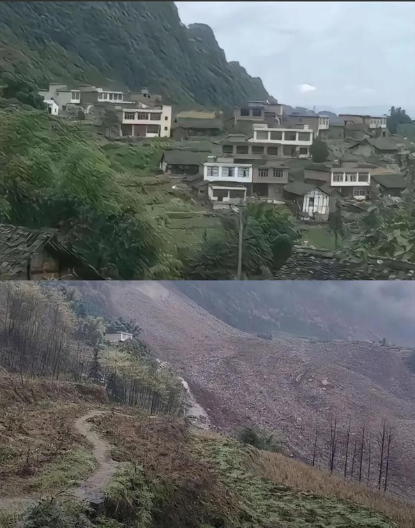 太绝望了！四川宜宾，一年轻母亲绝望发文，山体滑坡时，一家祖孙四代一起探亲，因为忘