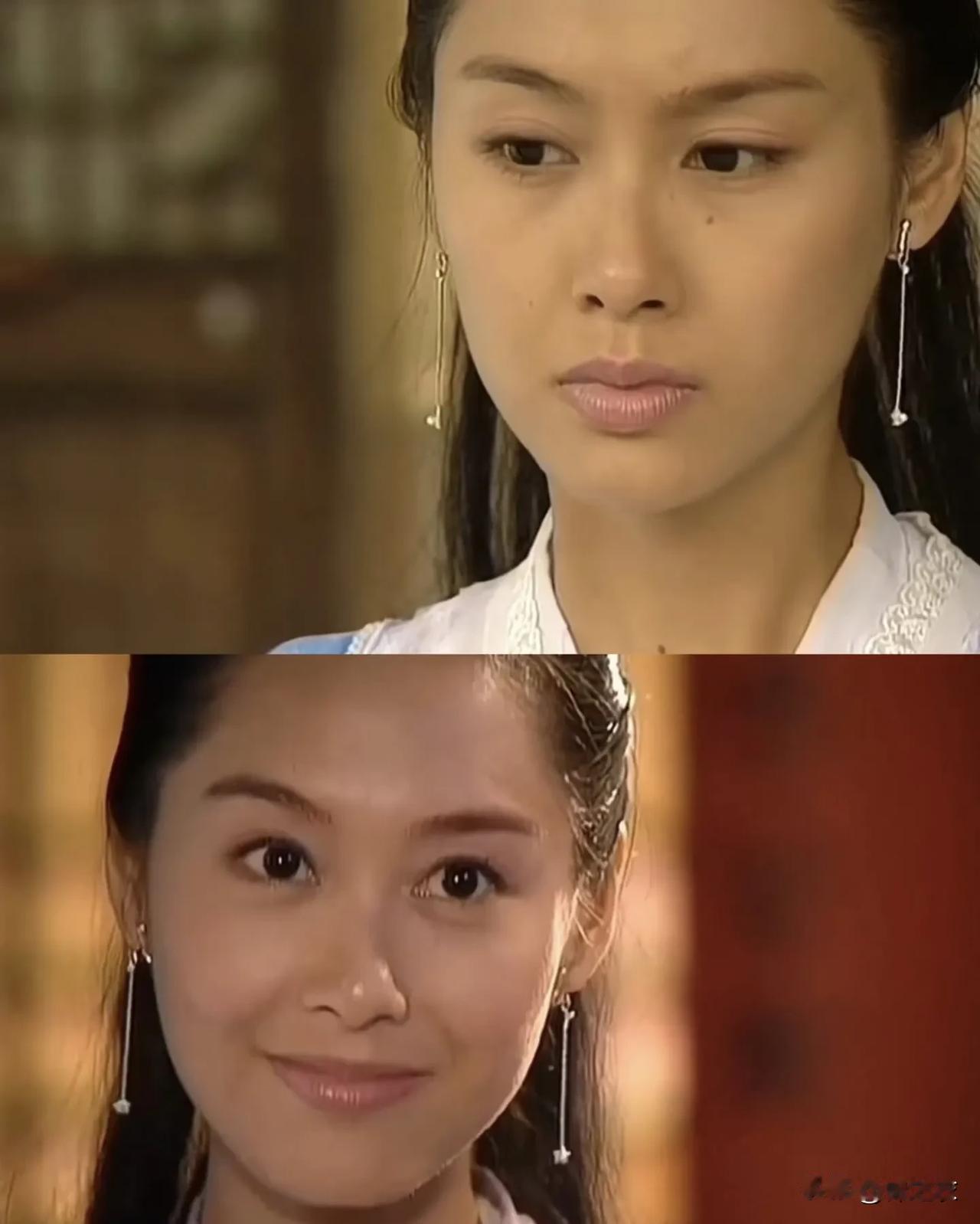 我觉得朱茵长得非常好看，很符合我心中武林第一美人的形象啊，在我眼里她长得脸小头小