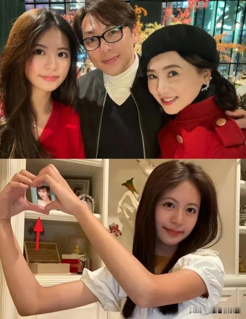 翁虹的女儿水晶太会长了，尽挑父母五官的优点长，真的很漂亮，脸蛋好精致又很温婉，比