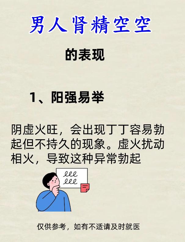 男性肾精亏虚的表现有哪些？对照自查
