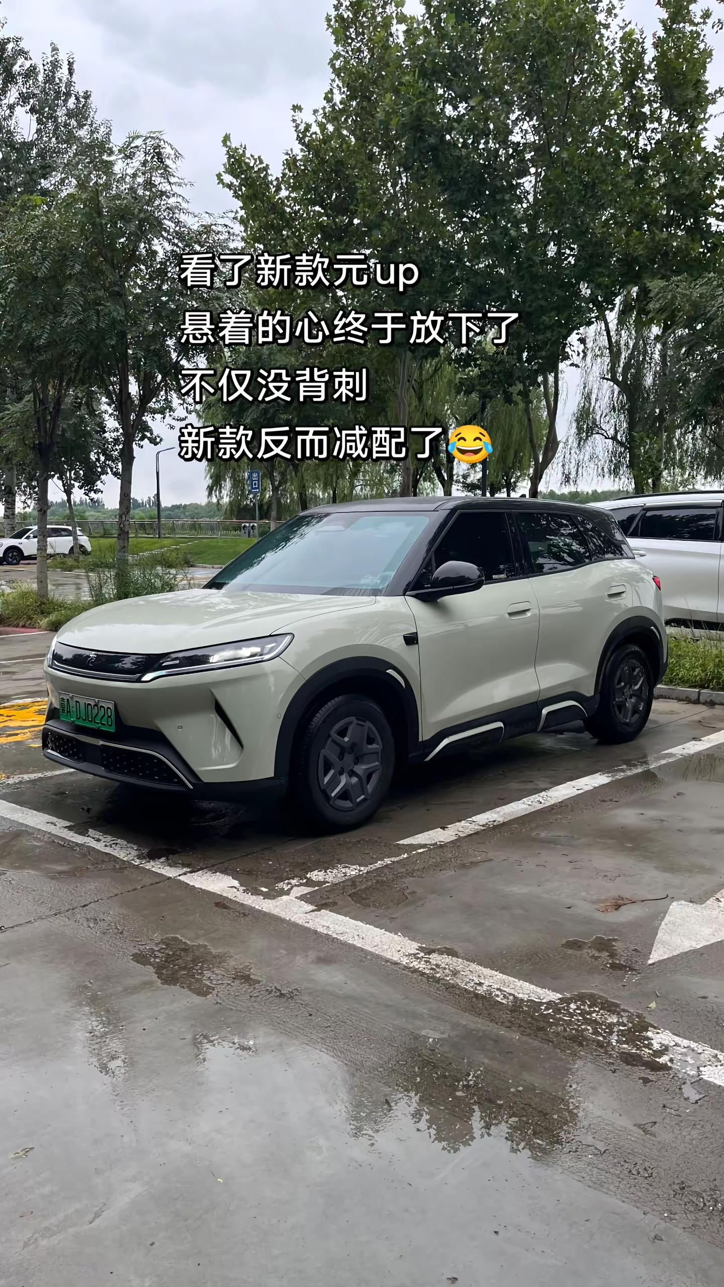 看了新出的元up，发现竟然悄悄减配了。比亚迪元up元up飞驰版