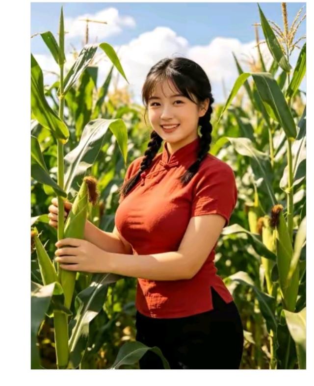 苞米真好吃春种玉米已青棒；掰它几棒又如何；剩下就等它成熟；在长留着秋天收