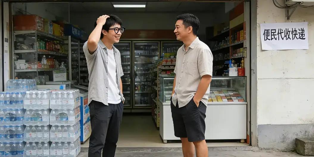 公交车站边上，一个大妈钱包掉地上，零钱撒一地。旁边小伙子明明全看见了，却低头玩手