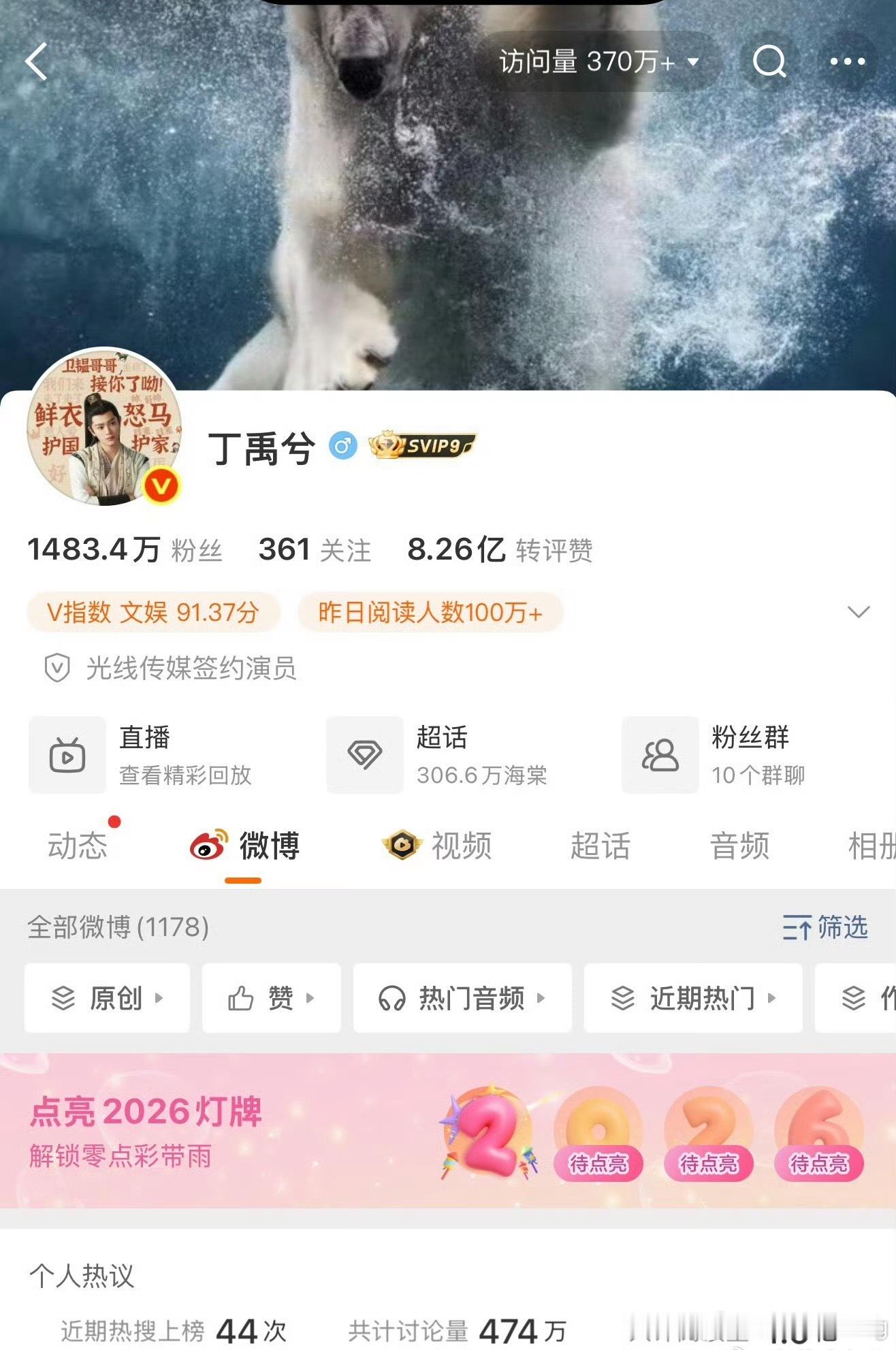 丁禹兮这个访问量好猛…