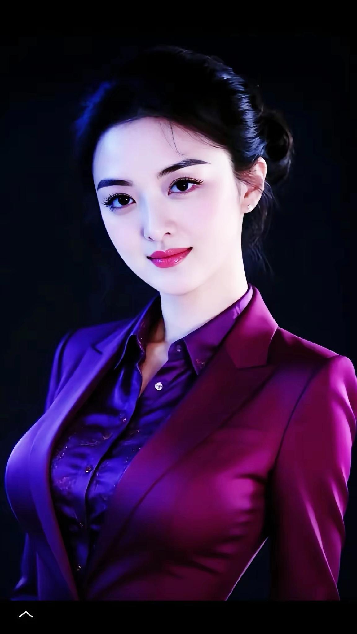 优雅紫调职场穿搭，自信满满的女性魅力