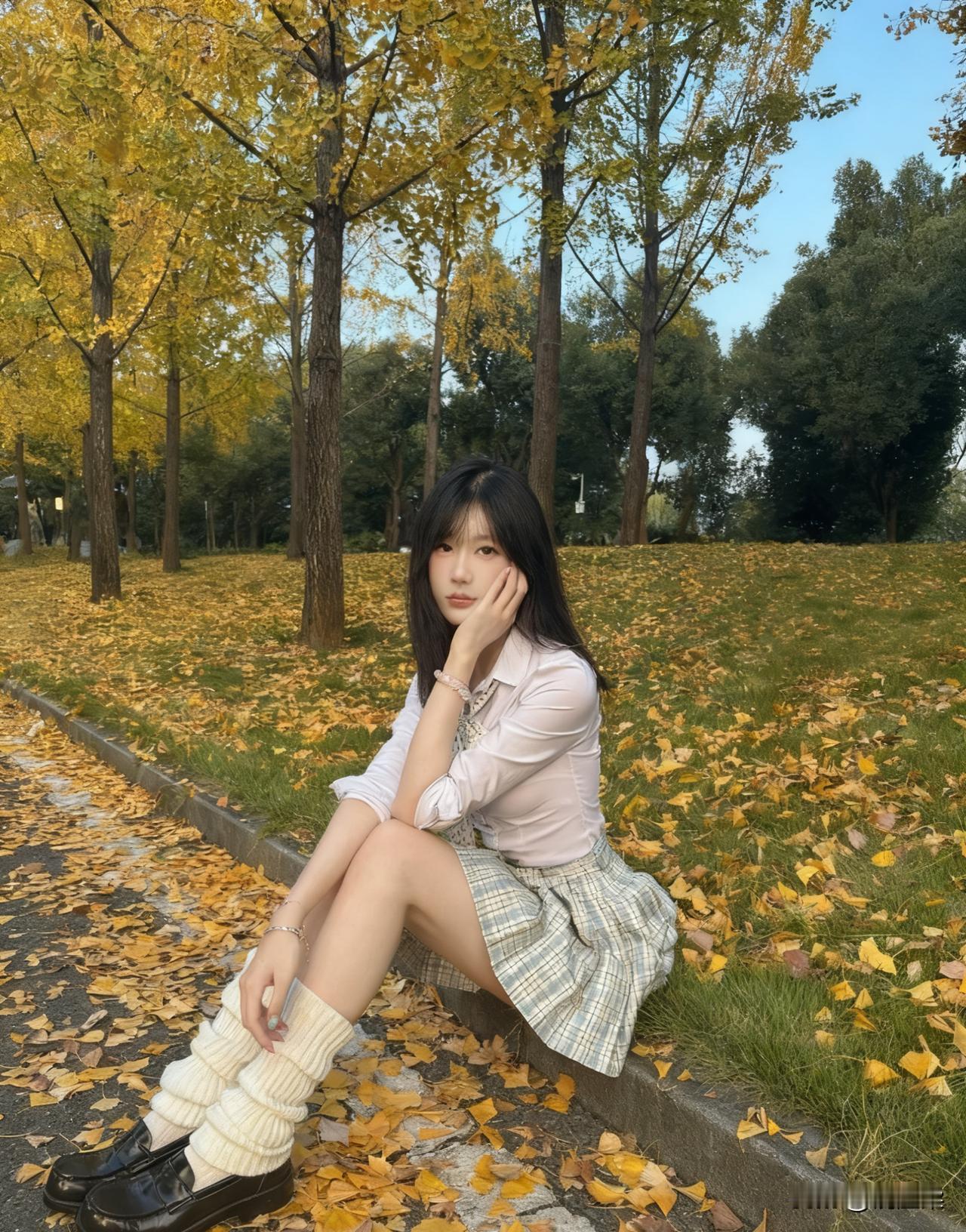 银杏树下最适合拍照