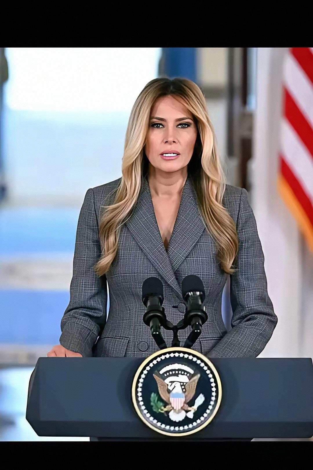 这个发布会来的太诡异，简直要了懂王的命！是什么样的压力，才会导致第一夫人在这个