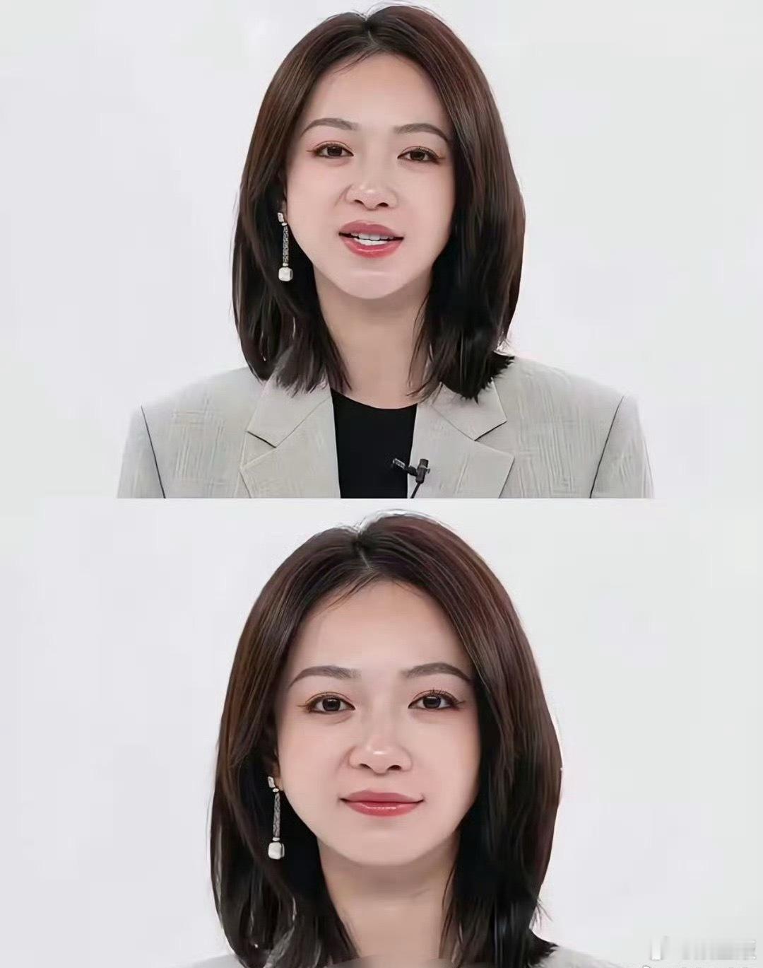原来怀孕鼻子真的会变大，明星吴谨言也不例外，孕激素太可怕，母亲太伟大了[哭哭]