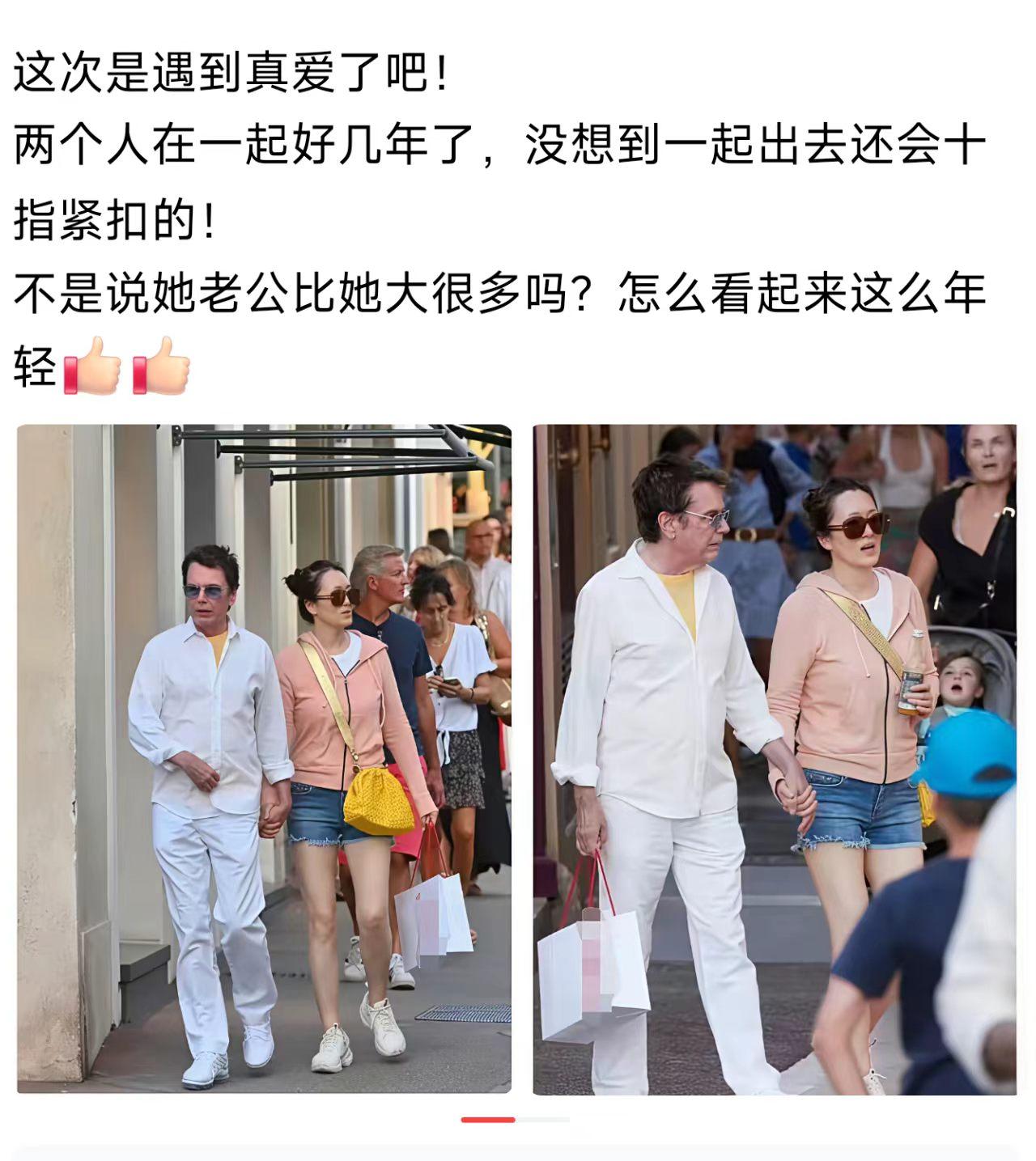 年龄差20岁还这么甜，真爱无疑了。