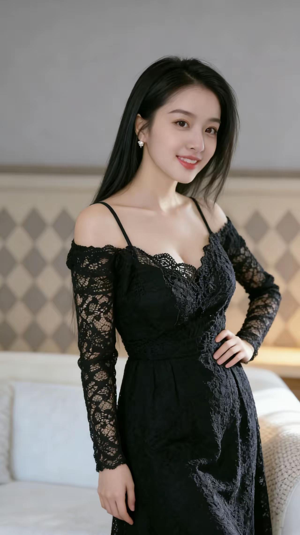 优雅黑裙，气质迷人，尽显女性魅力！