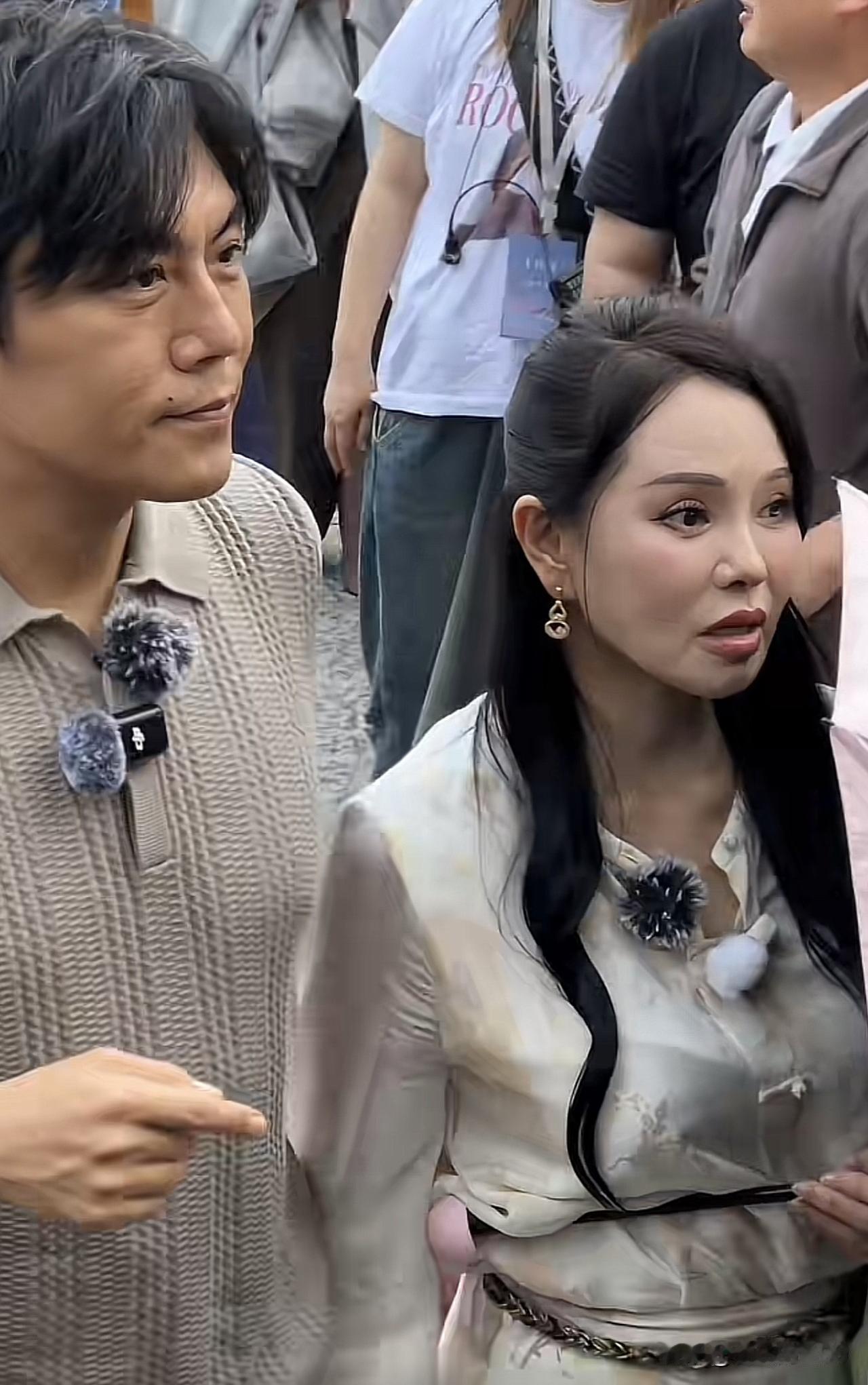 无美颜滤镜的视角下，女明星的真实颜值暴露无疑，伊能静和秦昊，李纯和马頔，孙杨和张