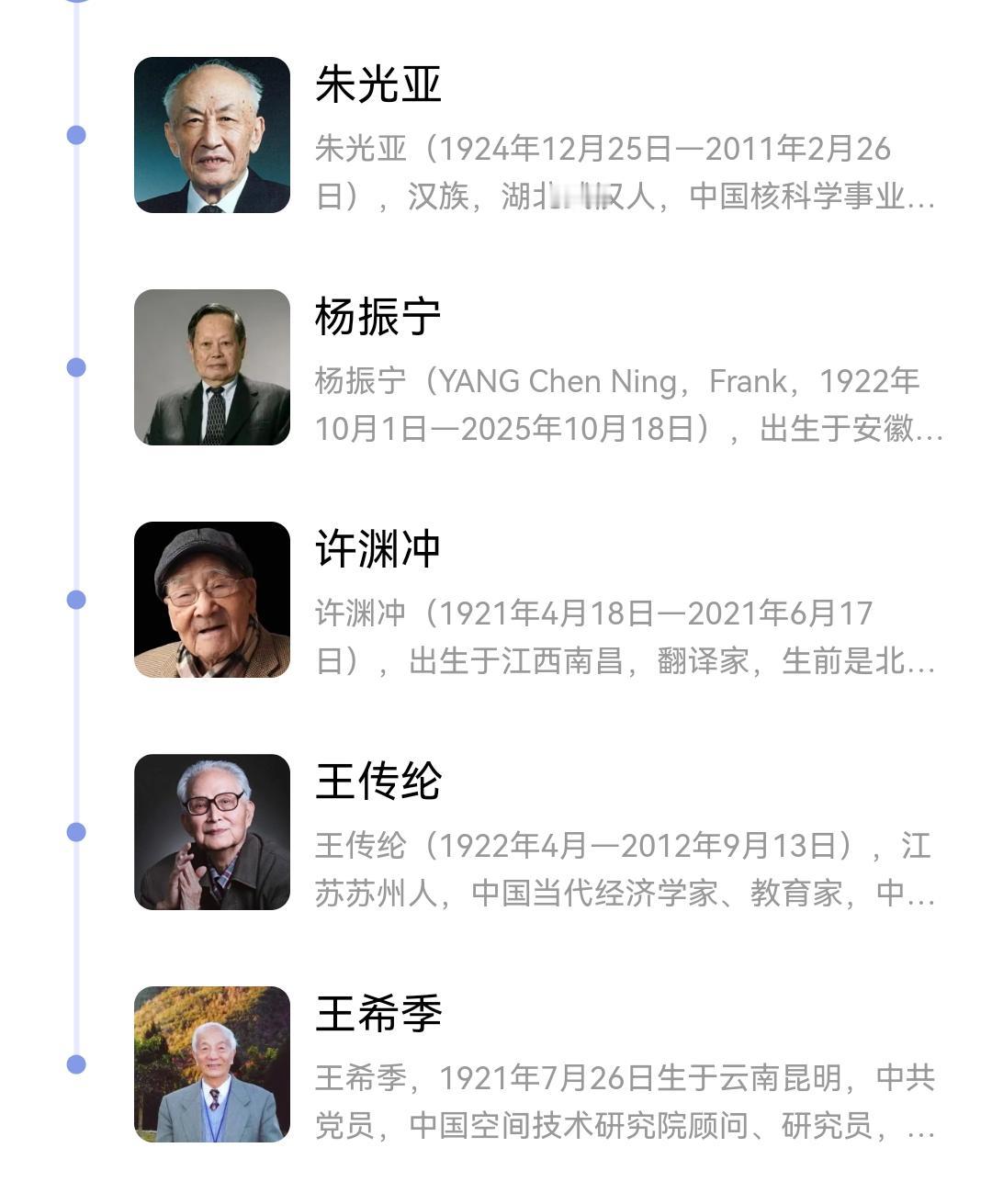 “西南联大五才子”,还有几人在世?“湖北朱(光亚)、安徽杨(振宁)、外加许(