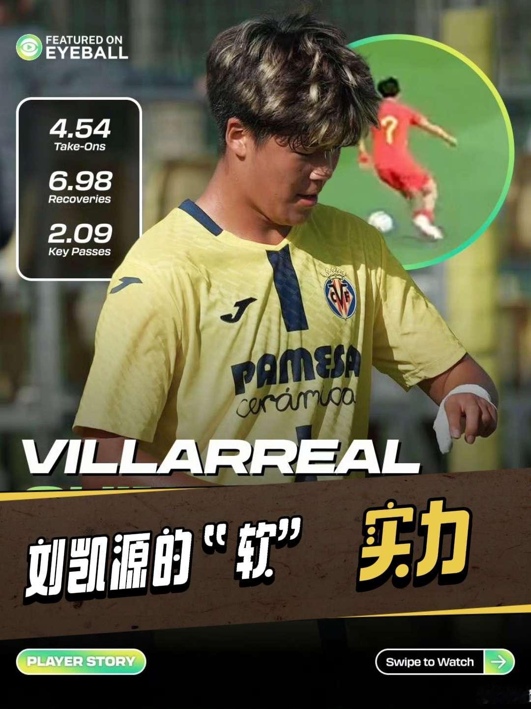 深耕全球青训观察的球探账号EyeballFootball，将目光投向正在比利亚
