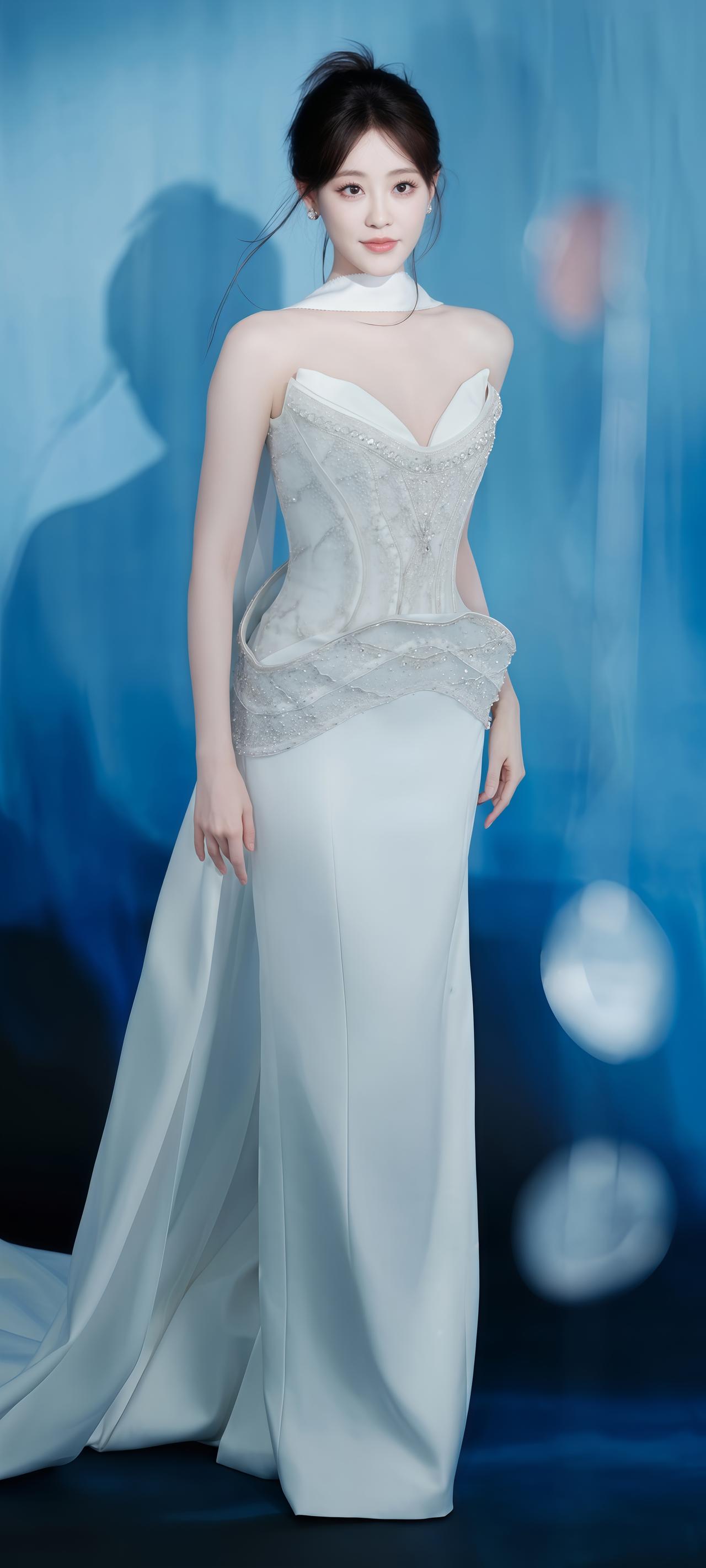 祝绪丹，梦幻礼服写真，优雅气质，唯美动人！祝绪丹说说你们最喜欢的明星唯美壁纸