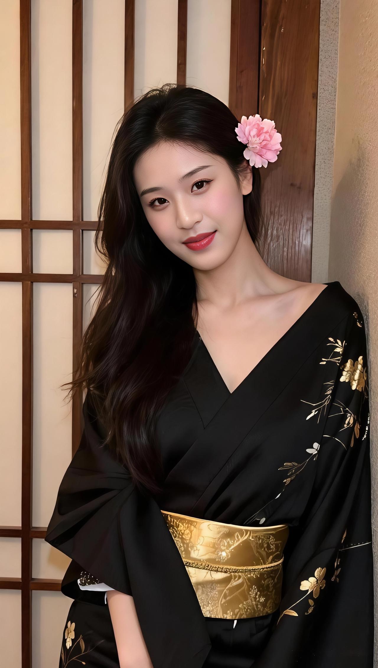 哪个女生最具有风情?鹧鸪天·雅韵金带缠腰墨袂扬，簪花斜插鬓边香。眉弯浅