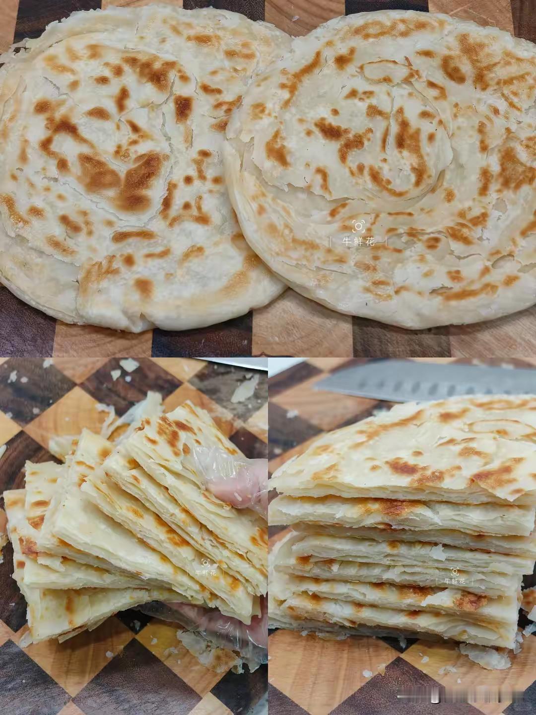 做了这么多年的饭，但有件事儿一直没整明白，烙大饼不起层。买来的大饼都是软软的，能