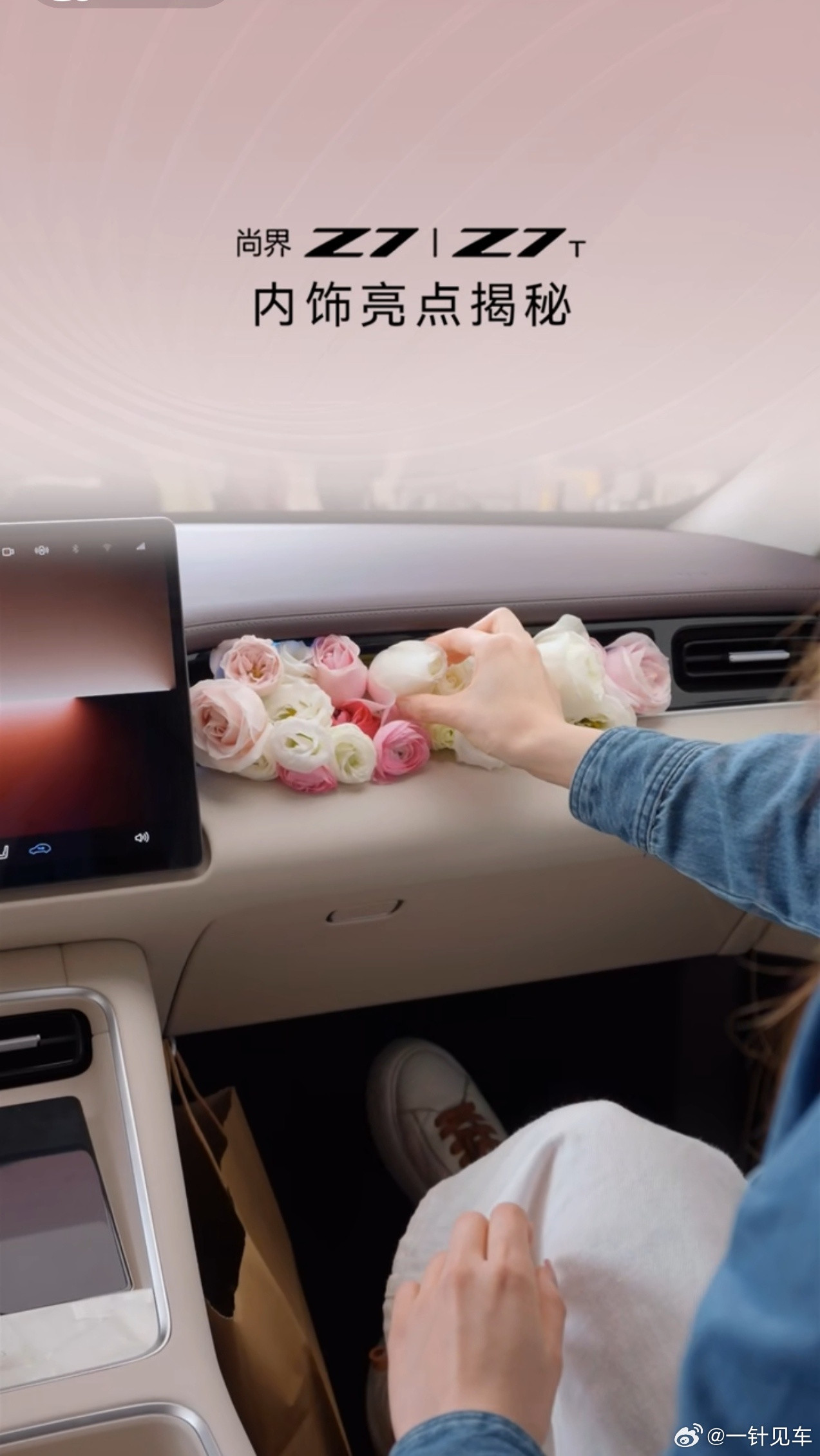 好家伙，在灵感橱窗里面放花。这可太秀了，情绪价值拉满！尚界Z7尚界Z7T