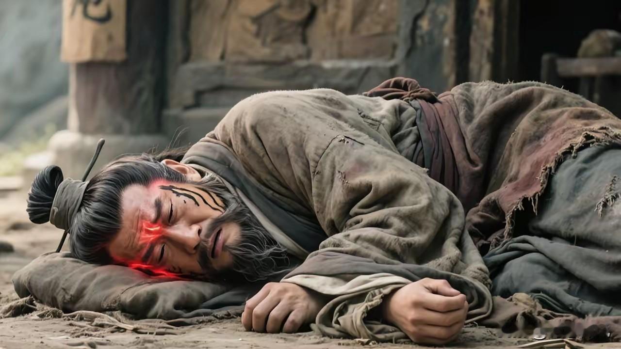 袁天罡路过破庙，见一乞丐睡姿如虎，眉间有赤光闪烁，他骇然失色，断言：此人若不出意