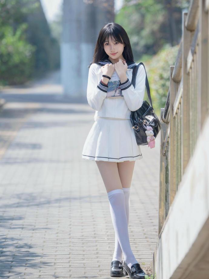 清纯jk美女jk时尚穿搭日系jk美女JK风短裙甜系女孩jk