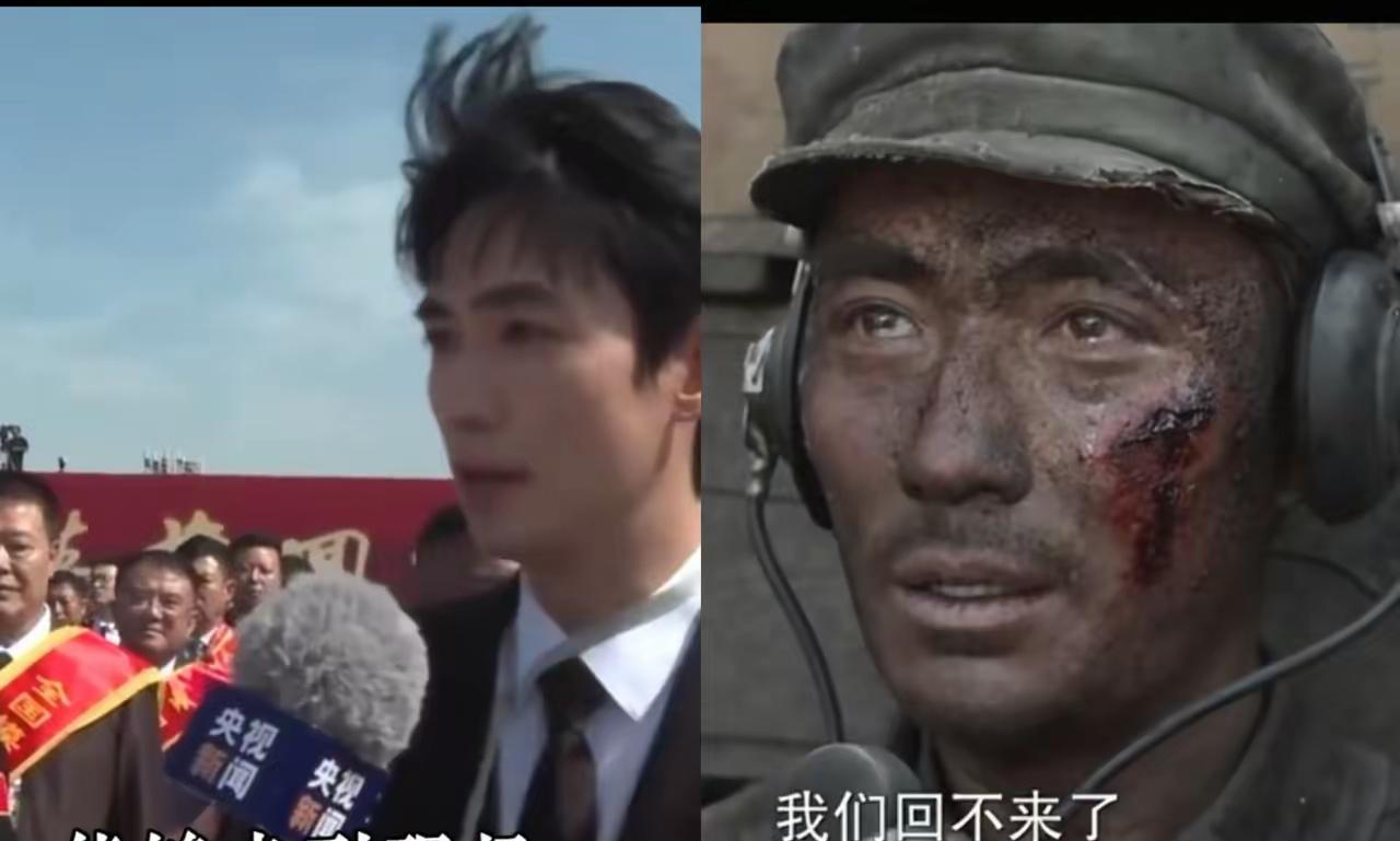 “我饰演了你，我来接你回家。”央视镜头下温文尔雅的朱一龙自豪地说出这句跨越时空的