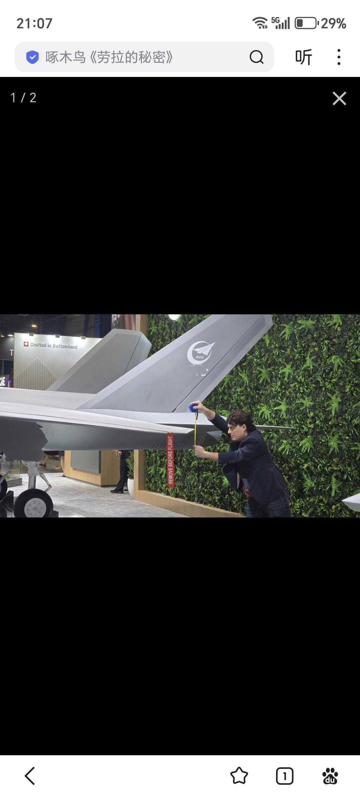 被中国制裁的美国安杜里尔军火公司老板帕尔默·卢基在新加坡航展上用卷尺(没错，就是