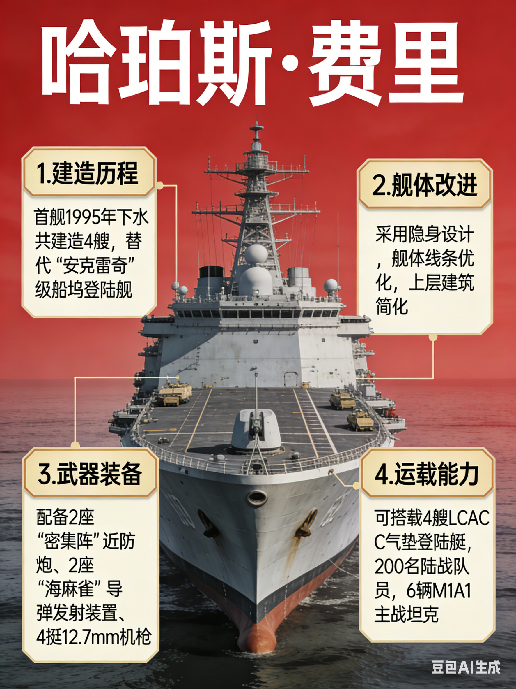 军事ai新视野“哈珀斯·费里”级船坞登陆舰“哈珀斯·费里”级船坞登陆舰（Har