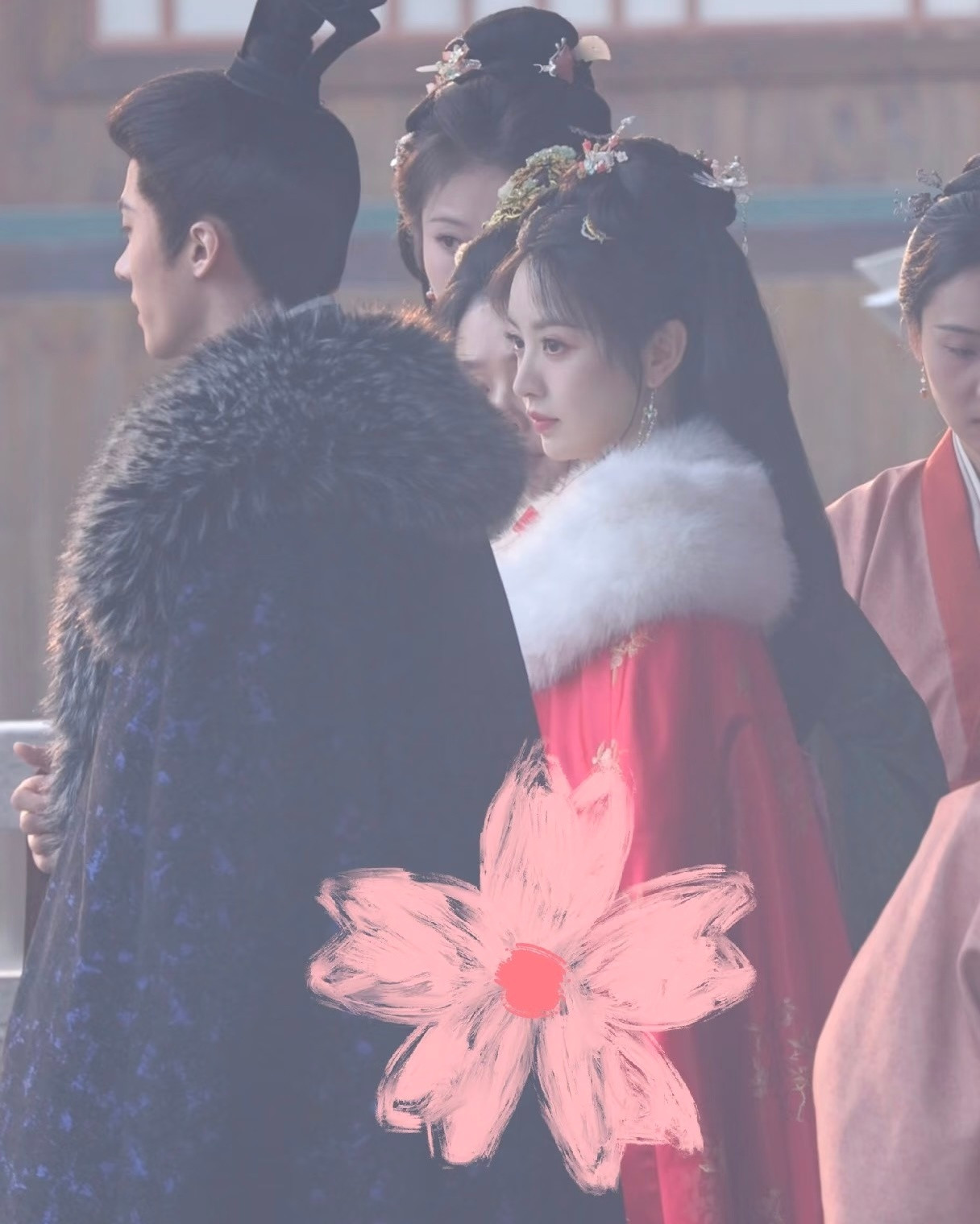 田曦薇好适合红色嫁金钗