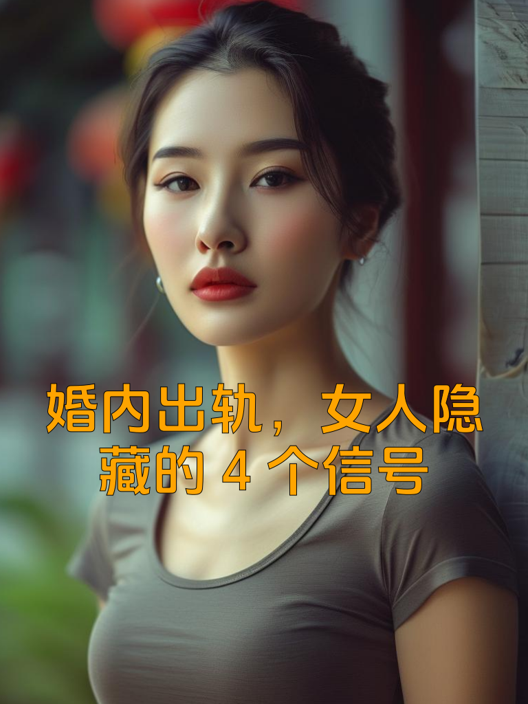 婚内出轨，女人隐藏的4个信号