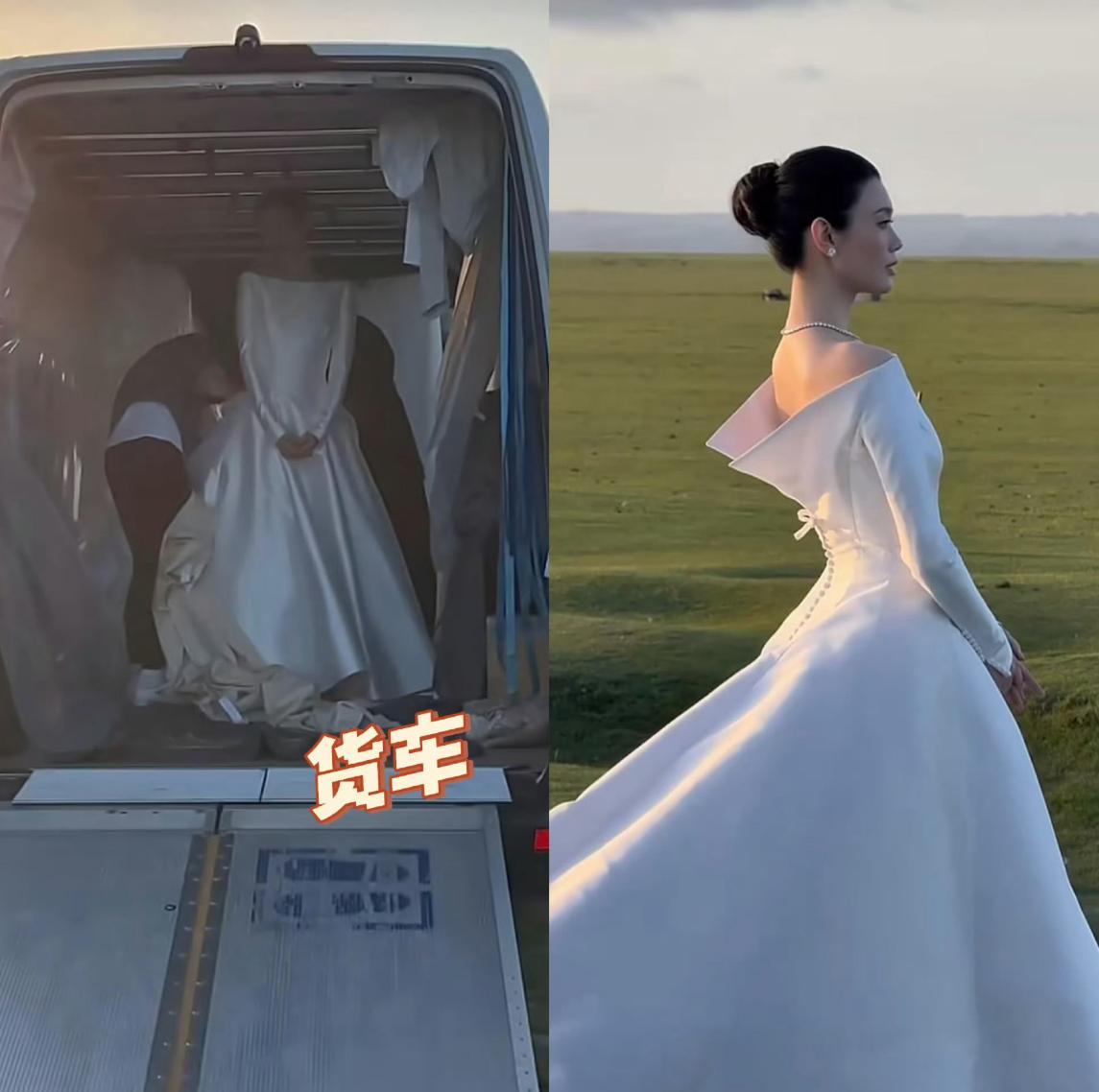 别再笑奚梦瑶坐货车拍婚纱照寒酸了，这些细节才是真的戳人都在笑奚梦瑶穿百万