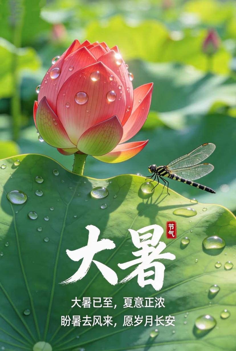 🌺2026./7月23日，时序逢大暑，恬淡享时光🌺🌈💐晨光温柔，清风