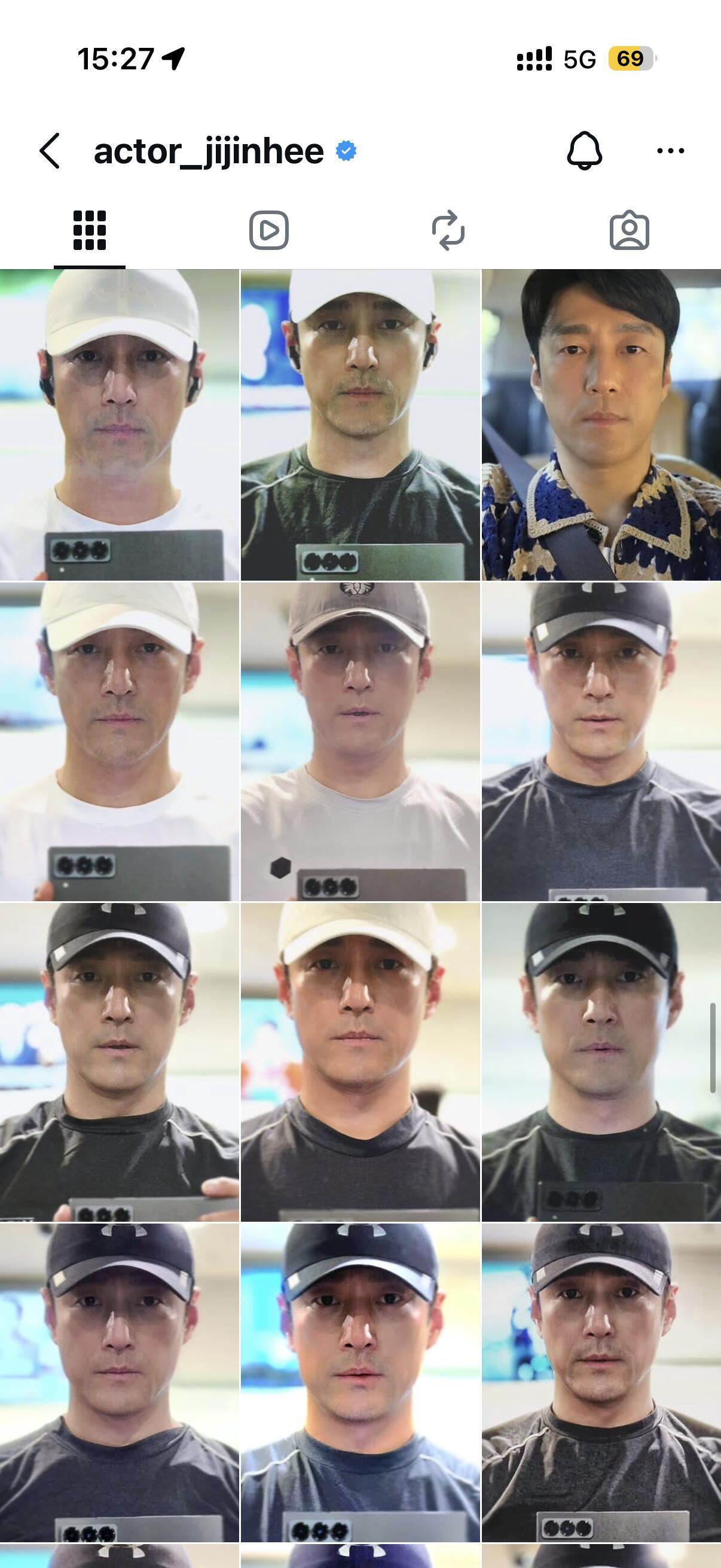 哈哈哈这个韩国艺人池珍熙的ins好有意思