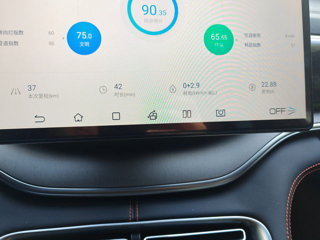 宋plusdmiawd馈电油耗今天早晨上班，发现我昨天晚上忘记充电了，只有