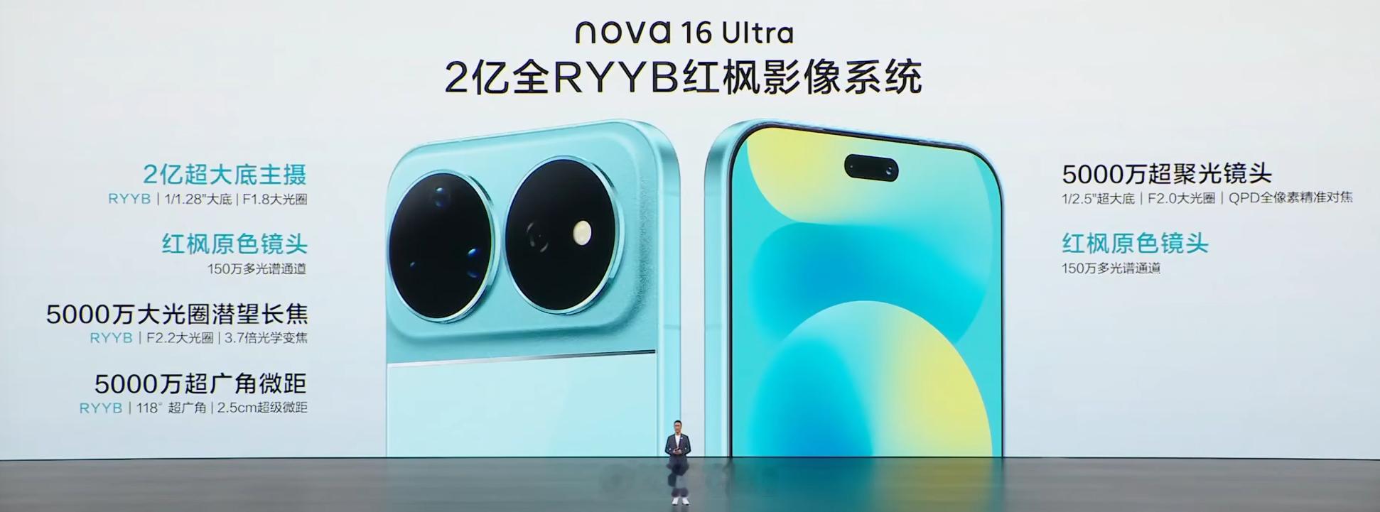 nova16Ultra相机和Pro区别不大，超广角多了RYYB
