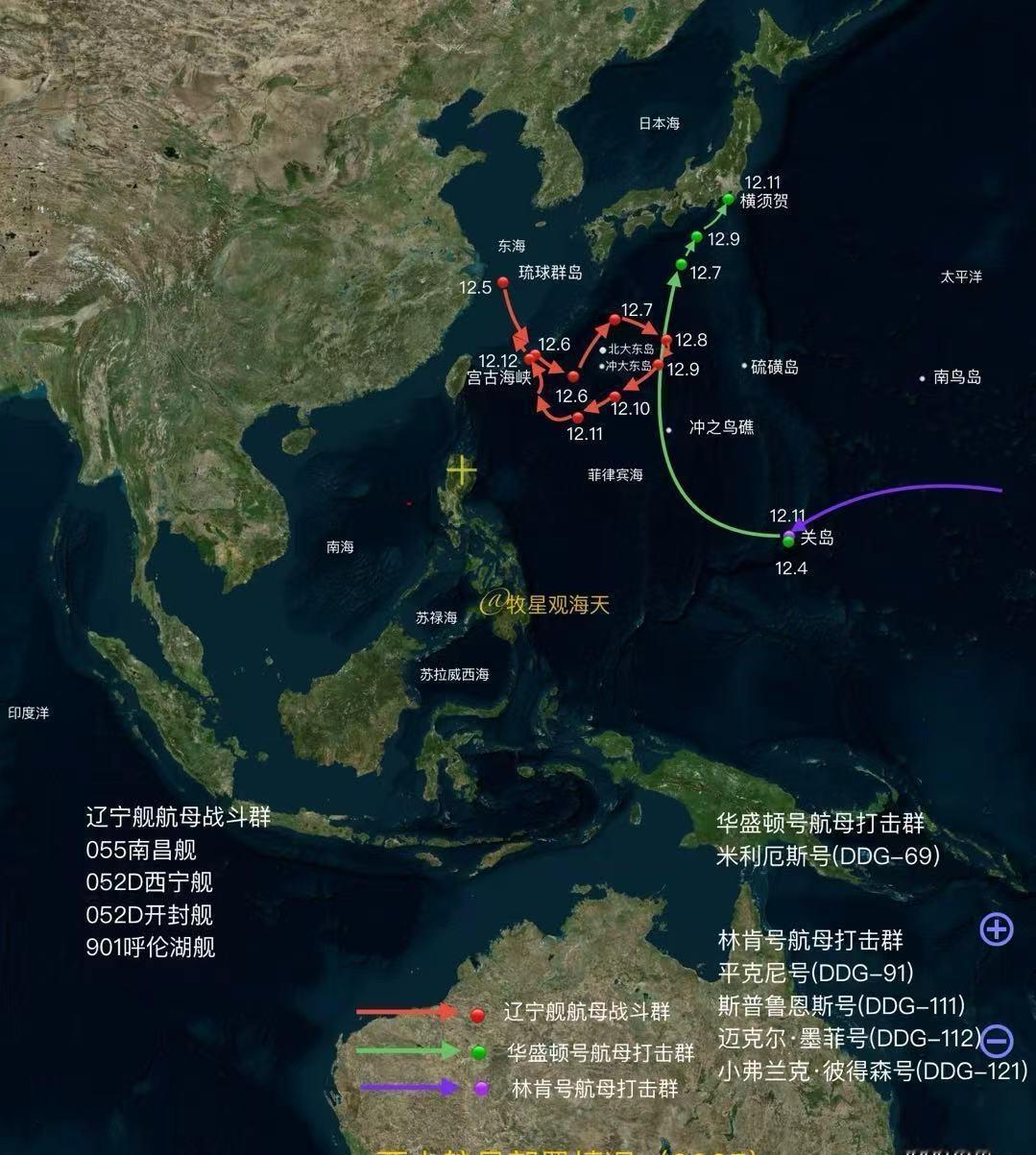 日本在冲绳圈地为部署雷达做准备小日子圈地的北大东岛就在辽宁舰航母战斗群圈起来的位