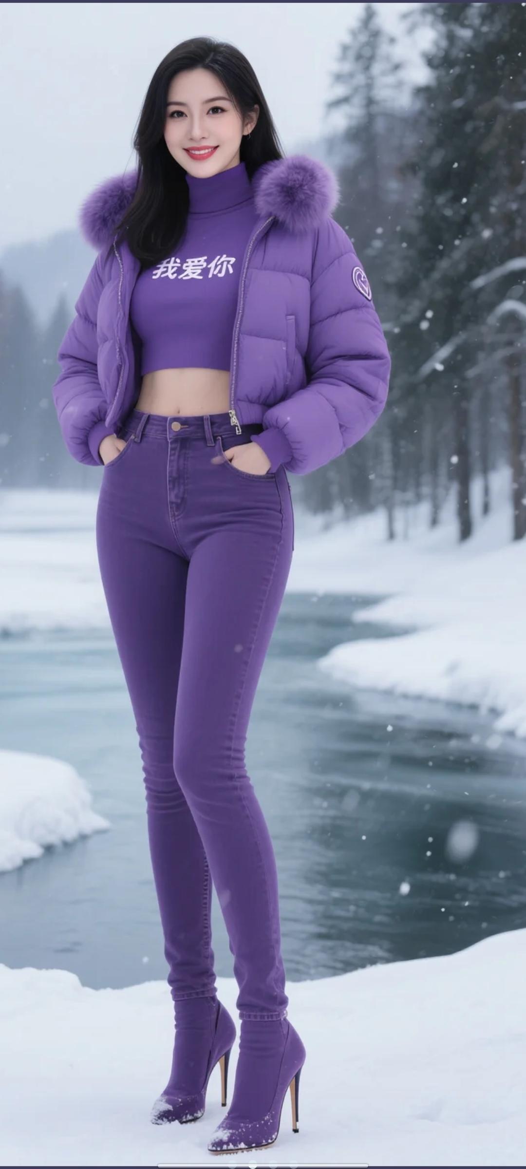 紫色衣服漂亮嘛？宝子们喜欢吗？