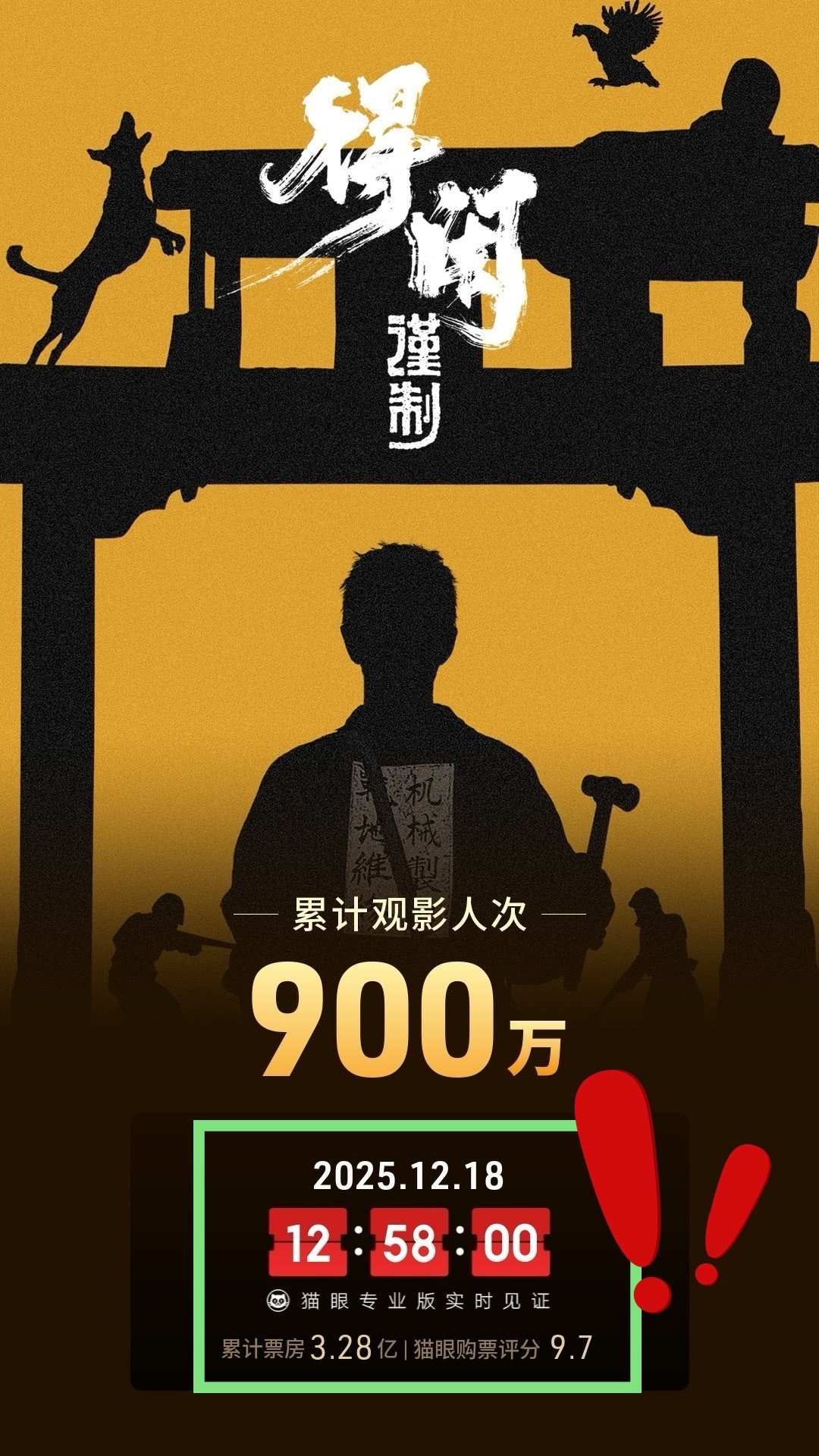 博君一肖还记得我14号发的那条微博，当时猫眼的预测是到12月24日得闲票房达到