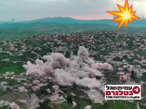 黎南部一个个村庄被夷为平地，房屋全炸成齑粉，连完整的轮廓都留不下。所谓的“缓冲区