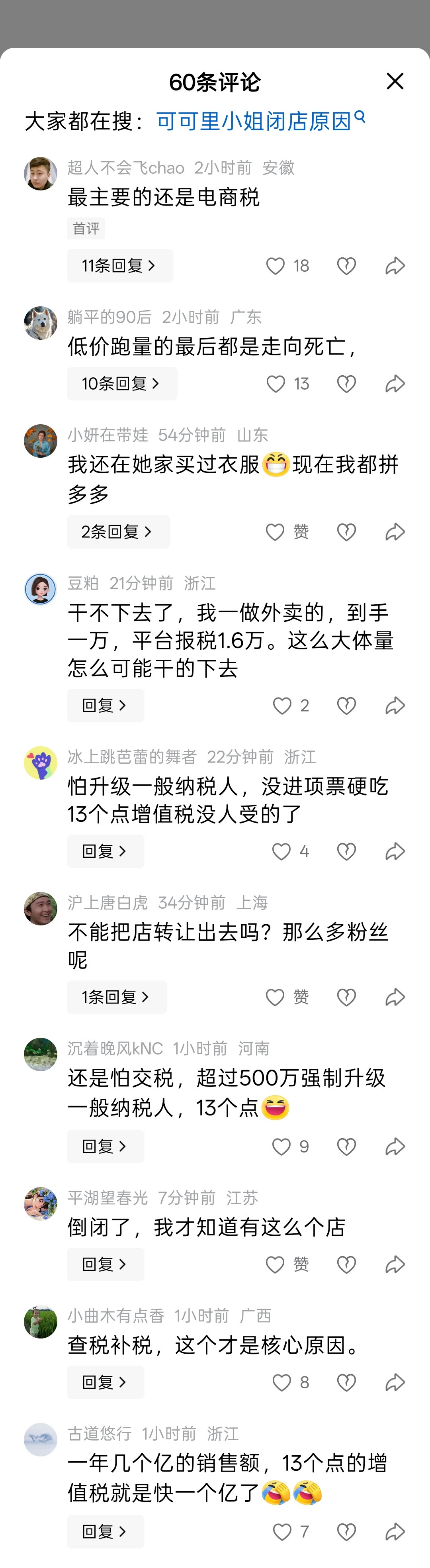 2000万粉丝女装老店“可可里小姐”闭店，淘宝已无法搜索到​​​